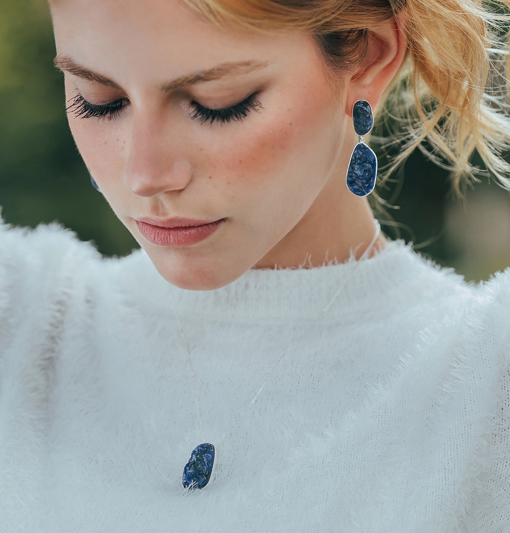 Alter Raw Necklace - Sodalite - Alke