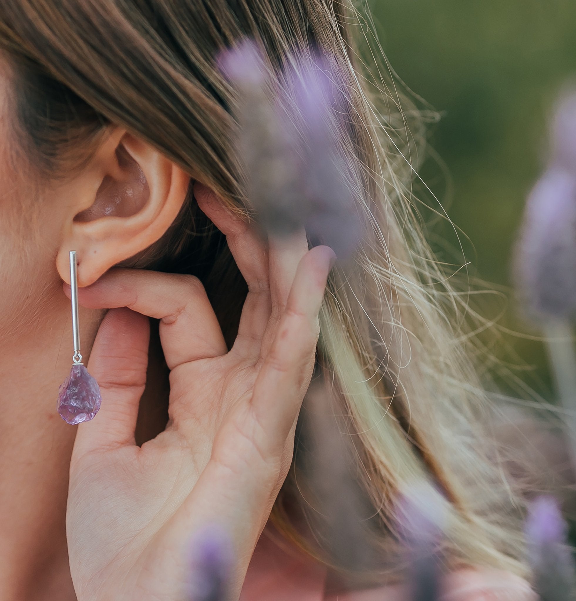 Magic Drop Earrings - Amethyst - Alke