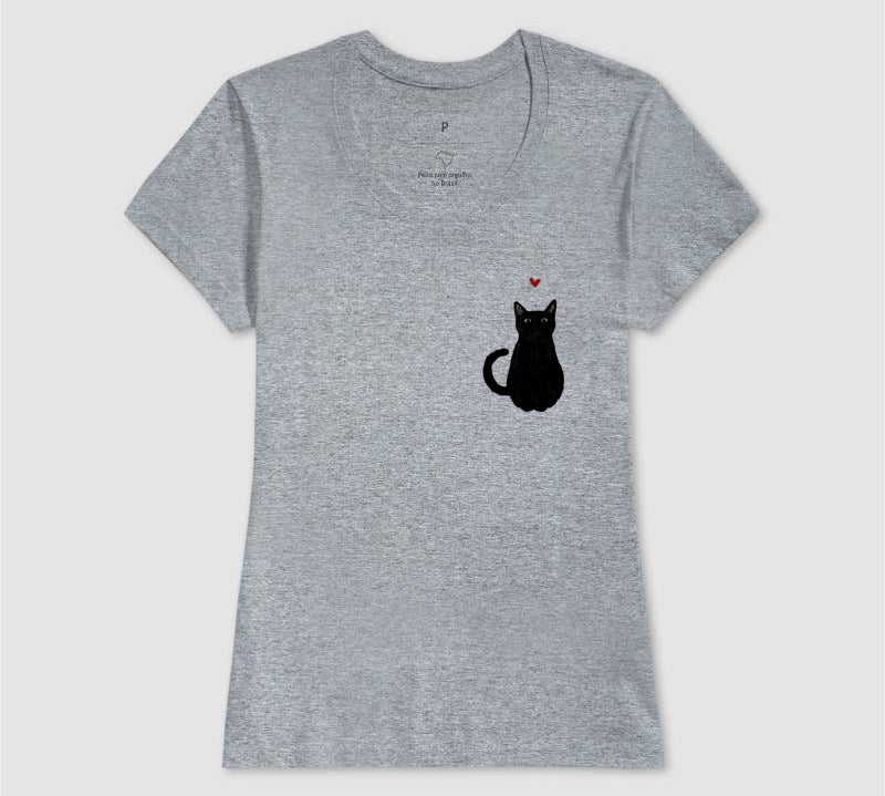 Camiseta Gato Preto