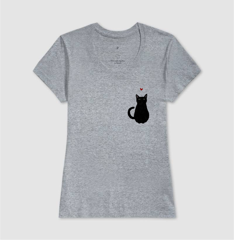 Camiseta Gato Preto