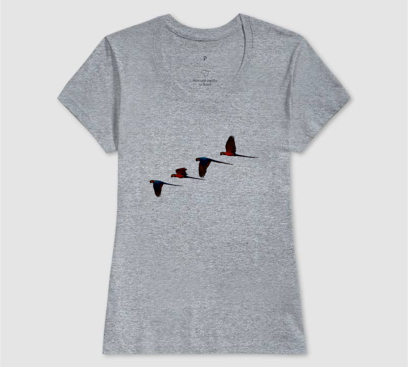 Camiseta Araras Vermelhas