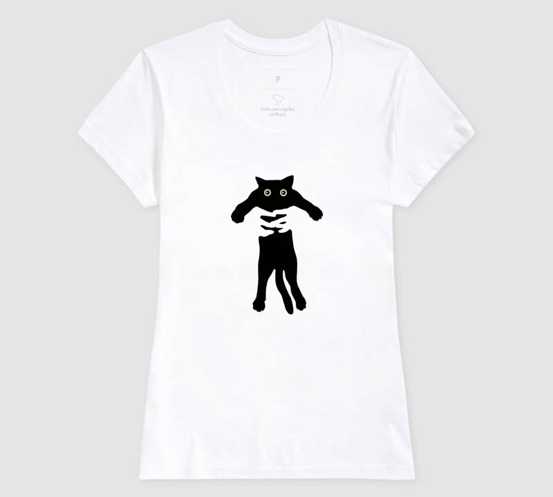 Camiseta Gato No Colo