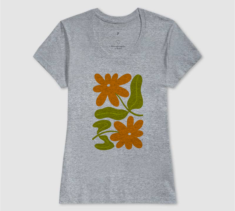 Camiseta Orange Bloom