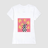 Camiseta Flores Xadrez