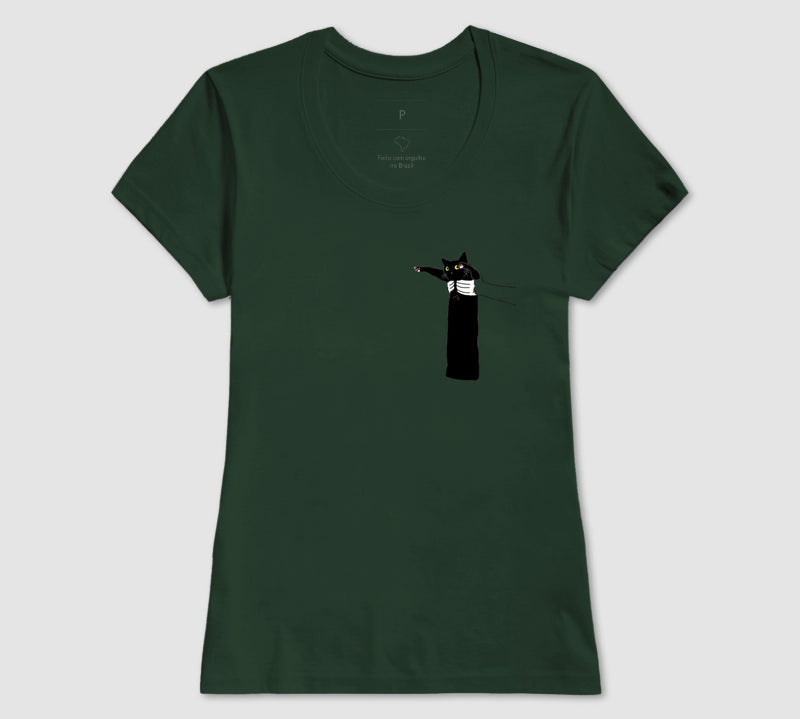 Camiseta Gatinho Pantera Negra