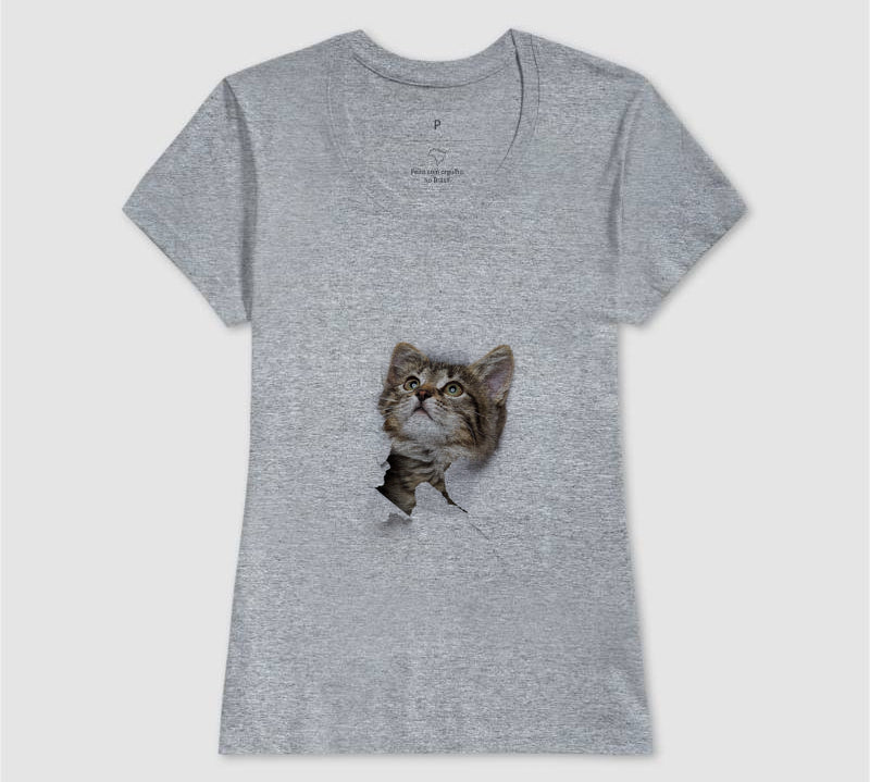 Camiseta Gato Brincando II