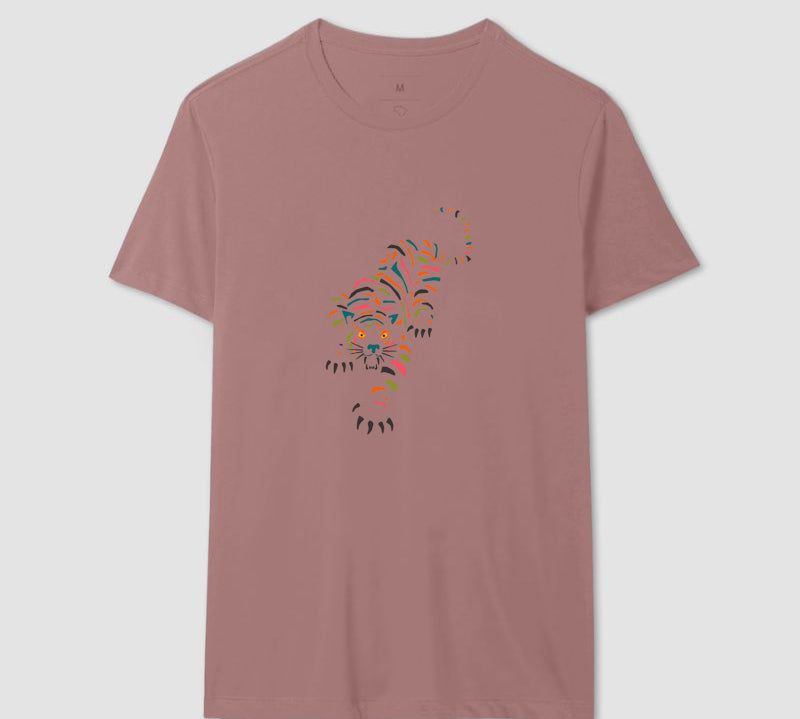 Camiseta Tigre Tropical