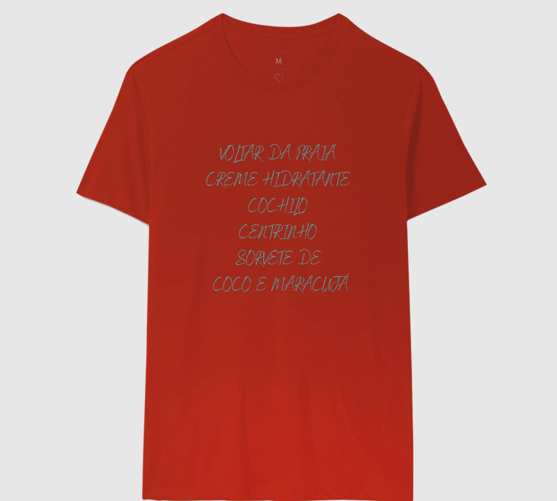 Camiseta Voltar da Praia