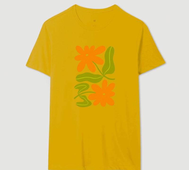 Camiseta Orange Bloom