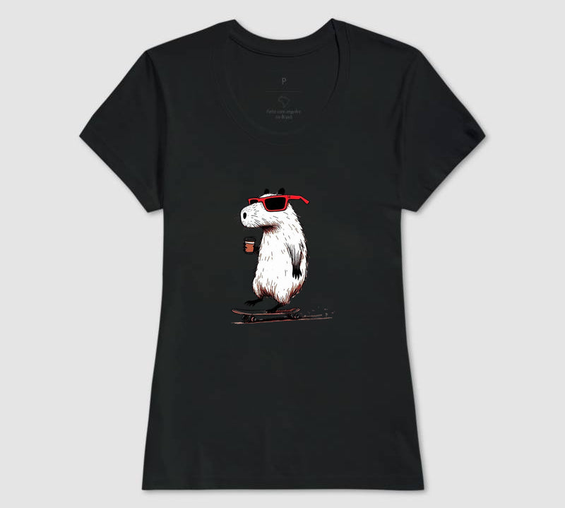 Camiseta Skate Capivara