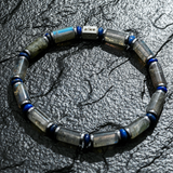 Pulseira Labradorita Tubo (5mm)