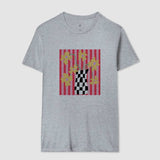Camiseta Flores Xadrez