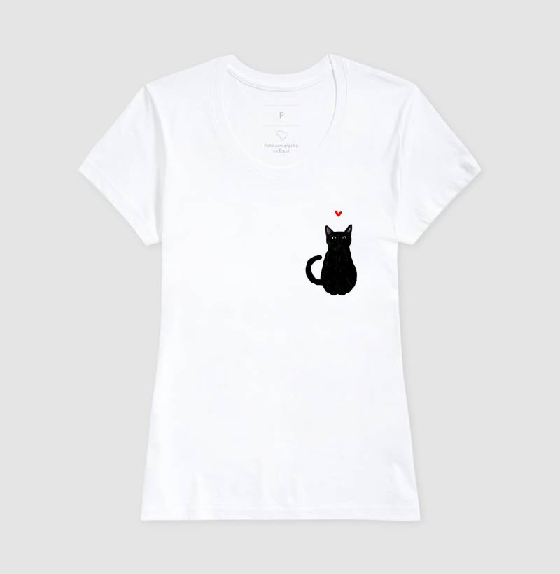 Camiseta Gato Preto