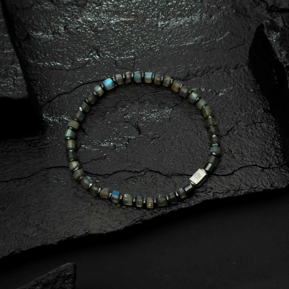 Labradorita Pulseira Masculina