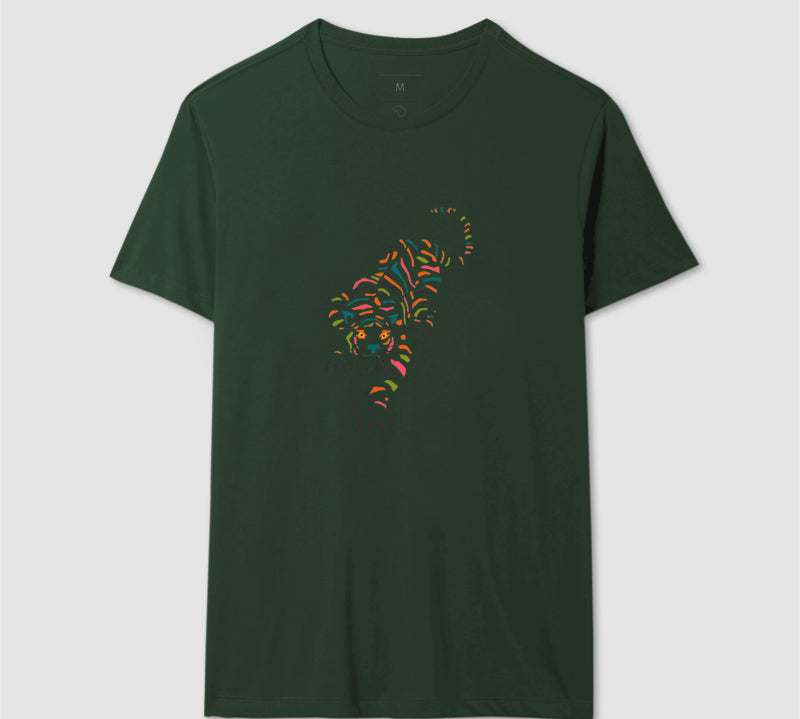 Camiseta Tigre Tropical