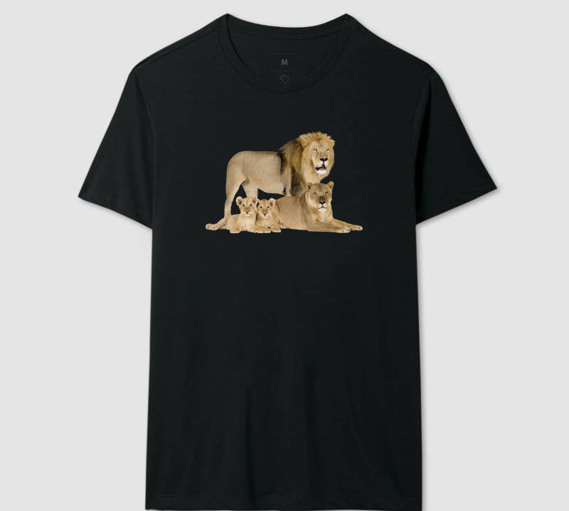 Camiseta Minha Família Leão