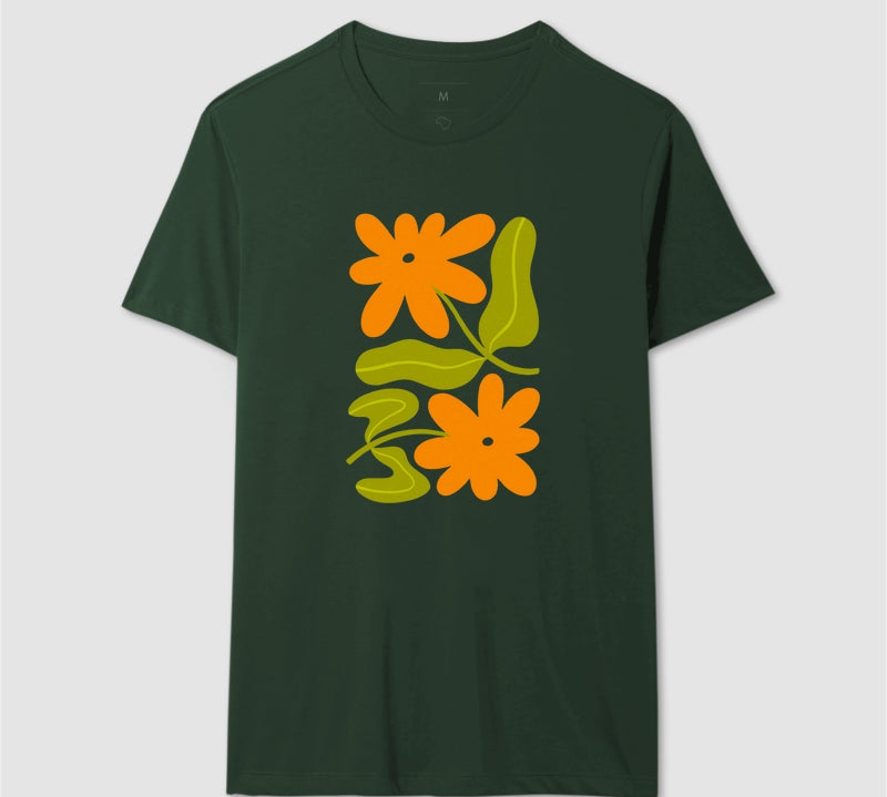 Camiseta Orange Bloom