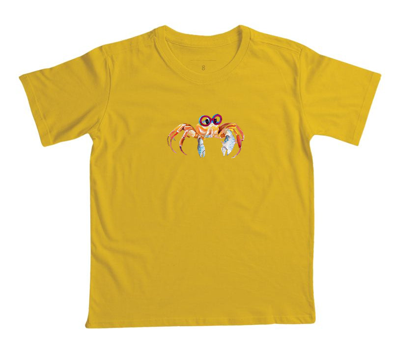Camiseta Infantil Nerdy Crab