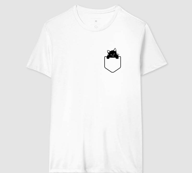 Camiseta Gato no Bolso