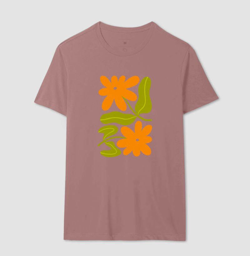 Camiseta Orange Bloom