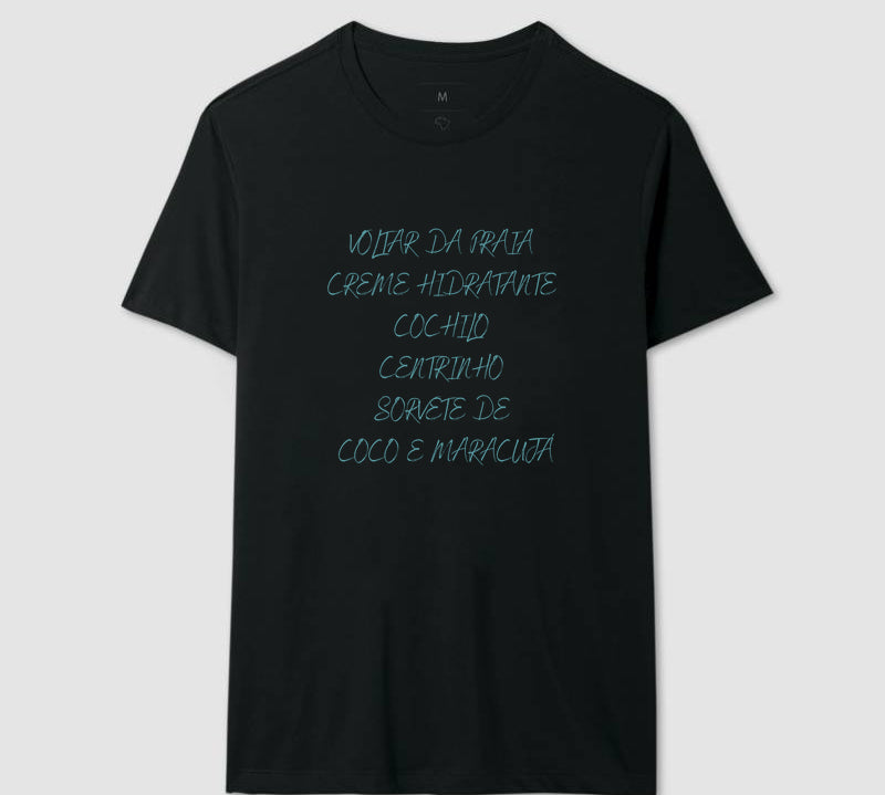 Camiseta Voltar da Praia