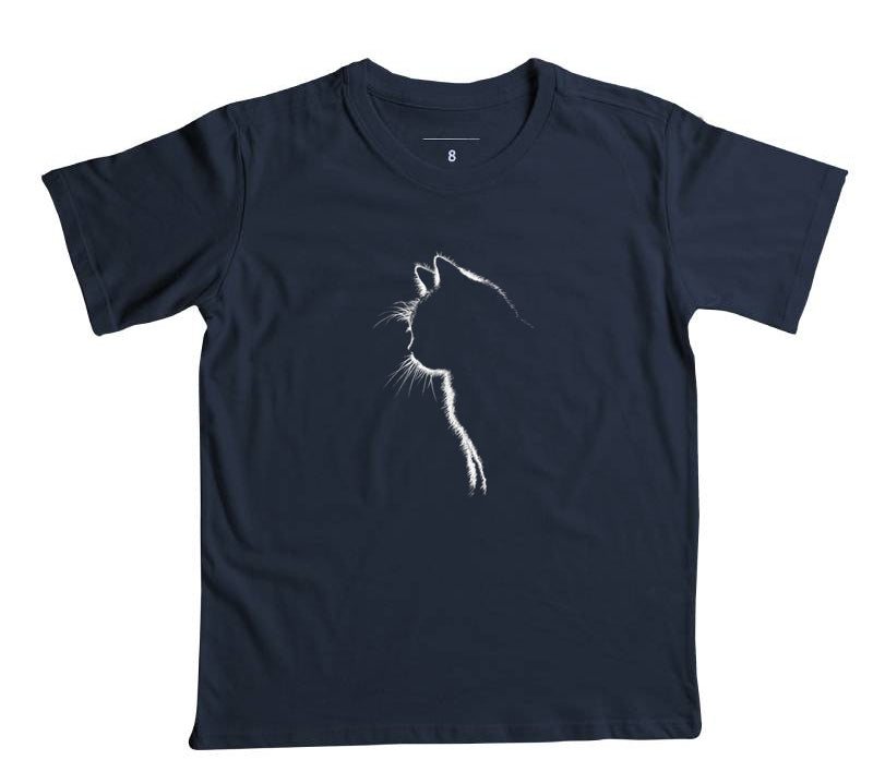 Camiseta Infantil Luar Felino