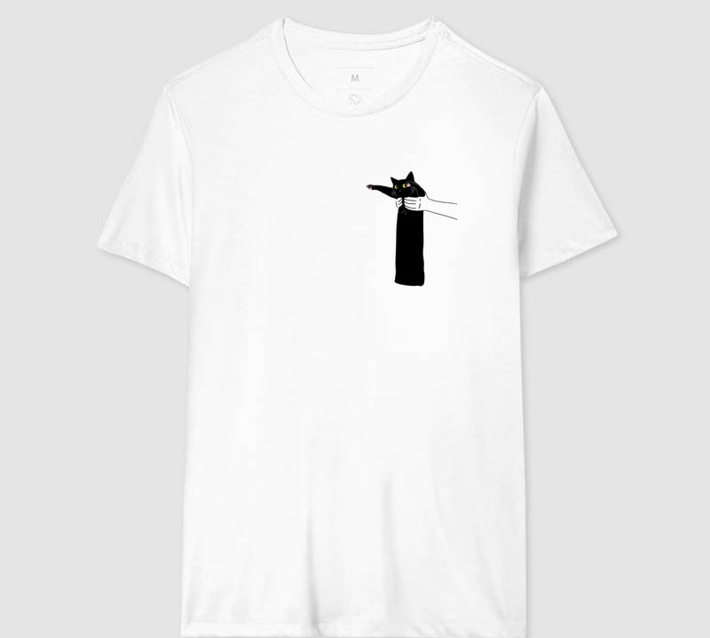 Camiseta Gatinho Pantera Negra