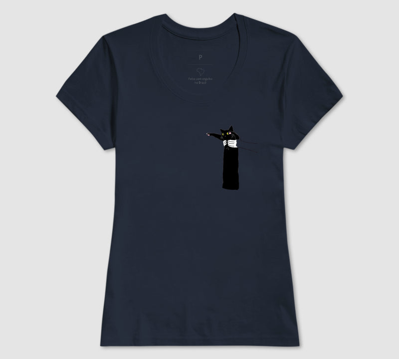 Camiseta Gatinho Pantera Negra