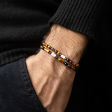 Pulseira Olho de Tigre e Jaspe (4mm)