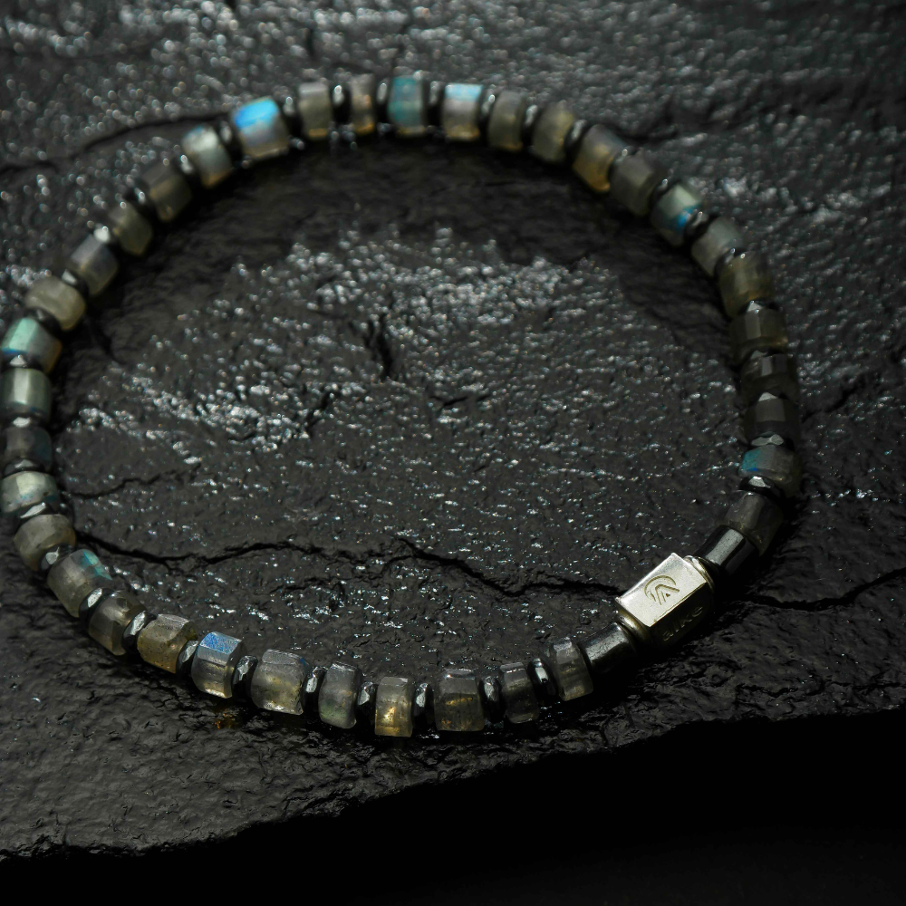 Labradorita Pulseira Masculina