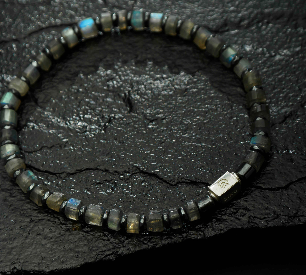 Labradorita Pulseira Masculina