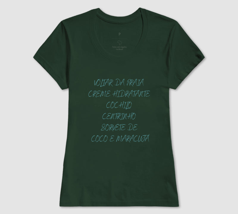 Camiseta Voltar da Praia