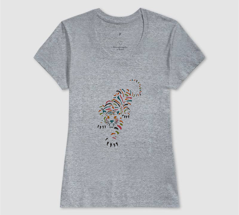 Camiseta Tigre Tropical