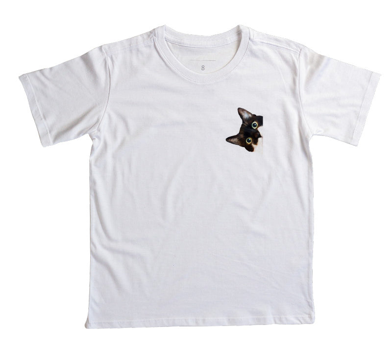Camiseta Infantil Cadê Meu Gato?