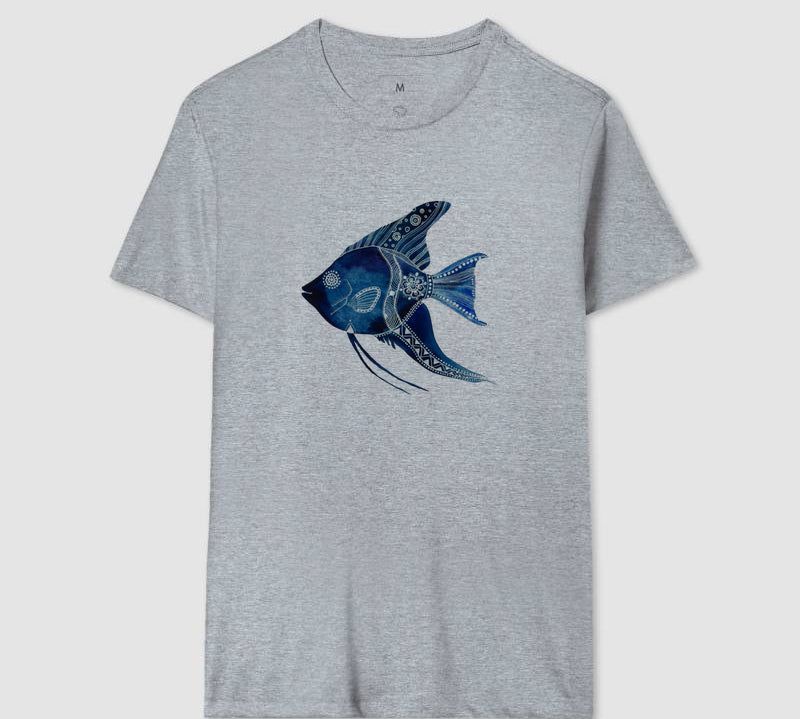 Camiseta Peixe Azul