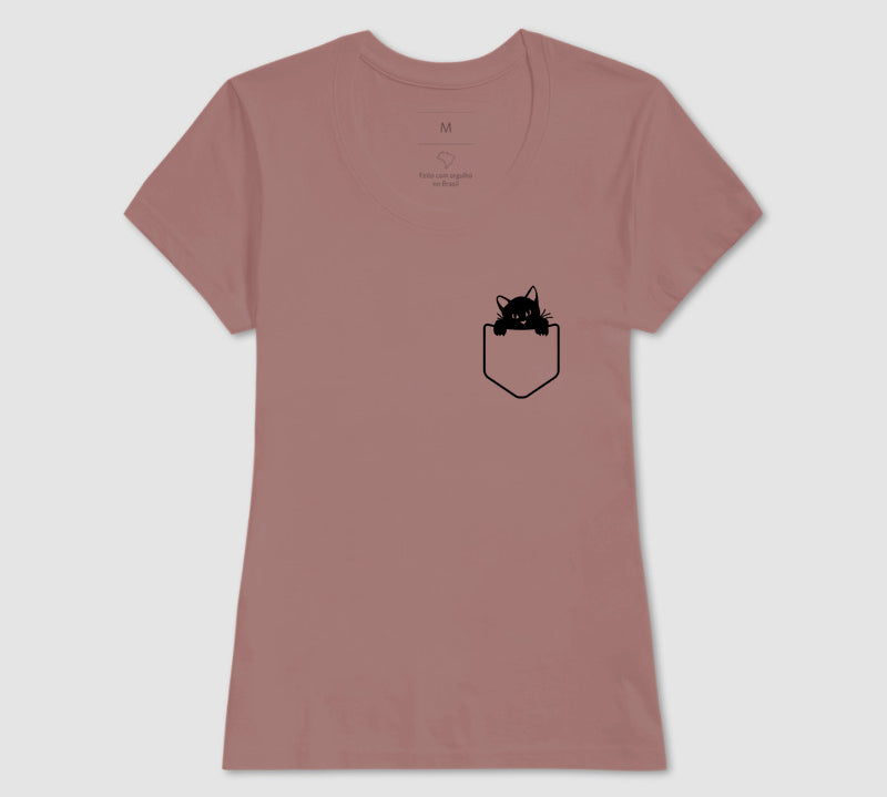 Camiseta Gato no Bolso