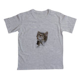 Camiseta Infantil Gato Brincando II