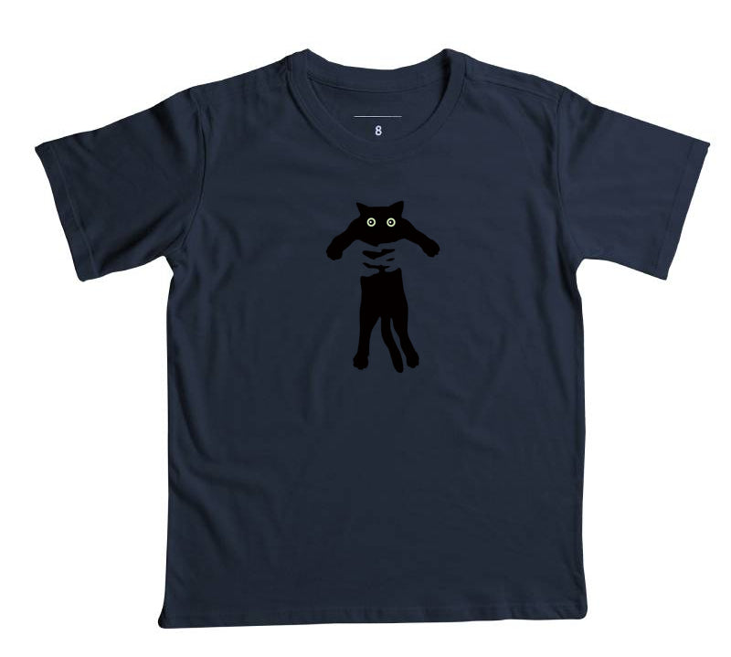 Camiseta Infantil Gato No Colo