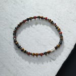 Pulseira Olho de Tigre e Jaspe (4mm)