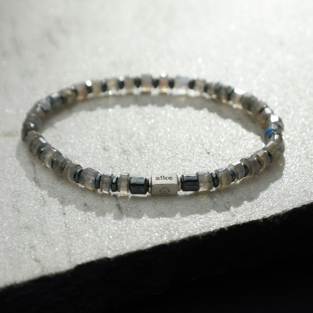 Labradorita Pulseira Masculina