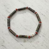 Pulseira Jaspe Sangue de Dragão Tubo (4mm) 4