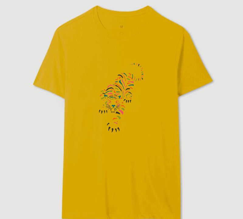 Camiseta Tigre Tropical