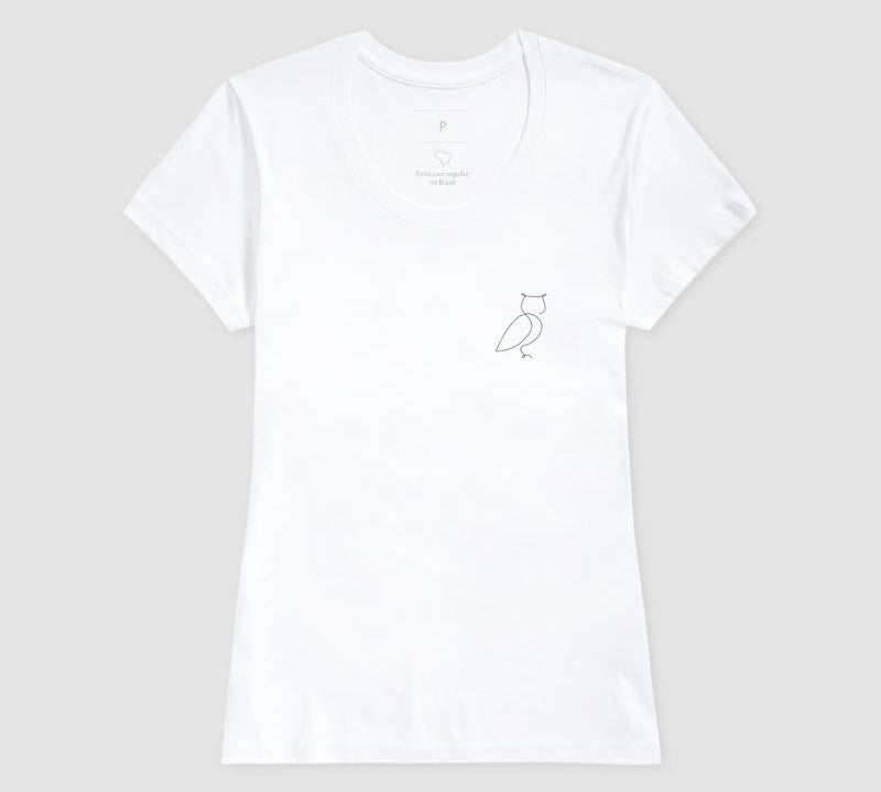 Camiseta Coruja Single Line