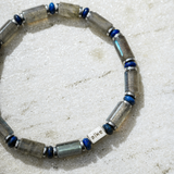 Pulseira Labradorita Tubo (5mm)