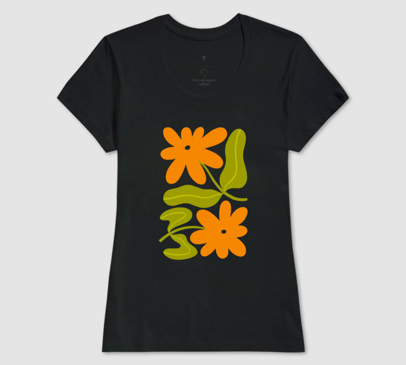 Camiseta Orange Bloom