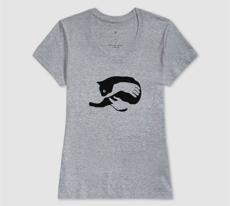Camiseta Abraço Felino