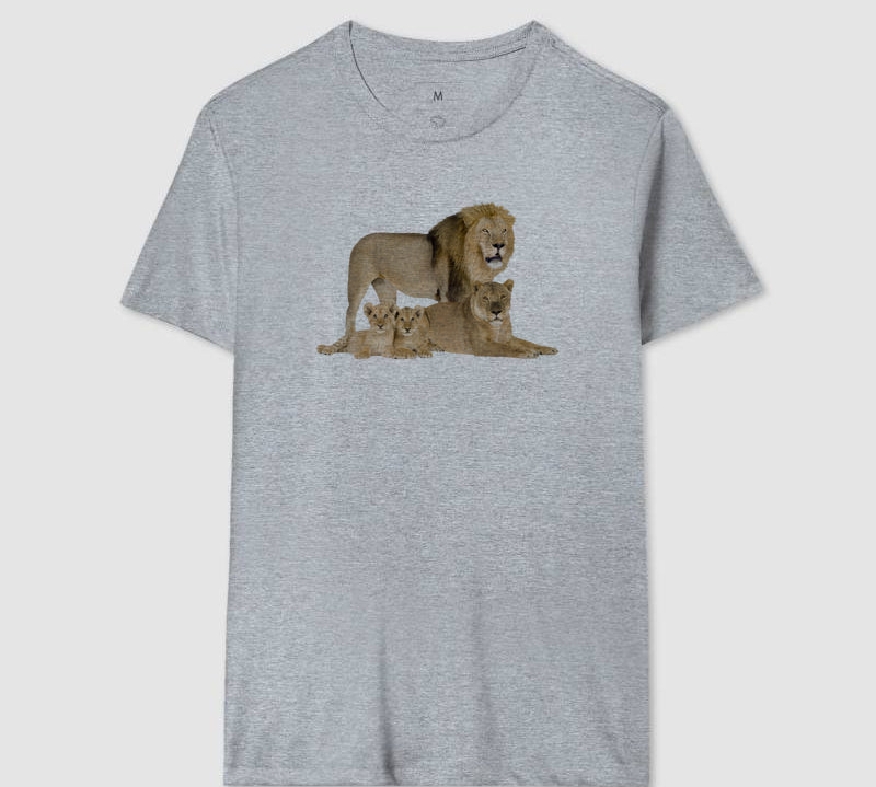 Camiseta Minha Família Leão