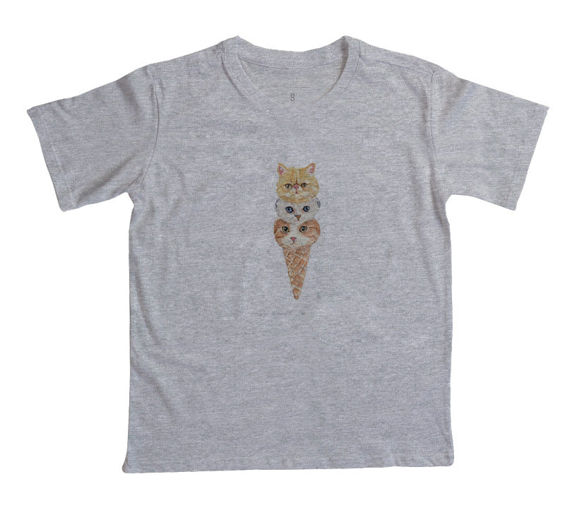 Camiseta Infantil Kitty Cream