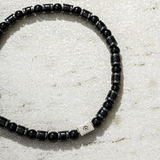 Pulseira Ágata Negra (4mm)