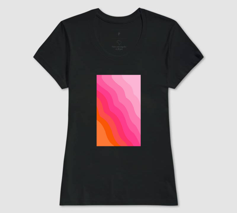 Camiseta Pink Waves